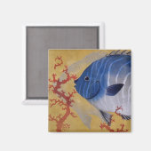  Tropisch Blauw Vis Koraal Marien Oceaanleven Magneet (Voorkant / Achterkant)
