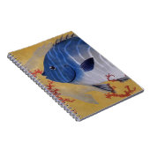  Tropisch Blauw Vis Koraal Marien Oceaanleven Notitieboek (Rechterzijde)