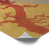  tropisch blauw viskoraal in de zee poster (Hoek)