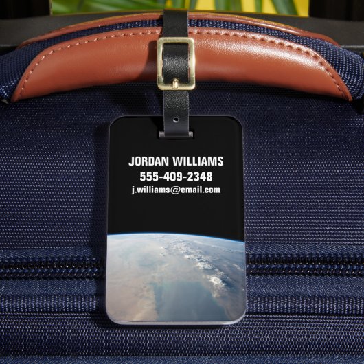 Tropisch blauw water van de Perzische Golf. 2 Bagagelabel (Voorkant Insitu 2)