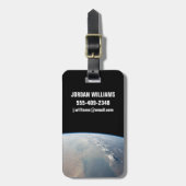 Tropisch blauw water van de Perzische Golf. 2 Bagagelabel (Voorkant verticaal)