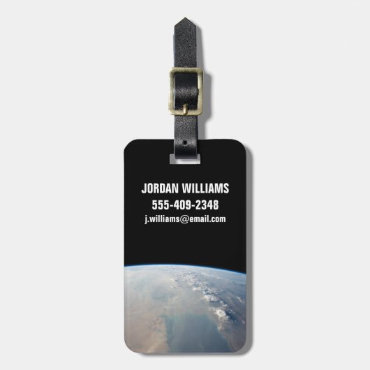 Tropisch blauw water van de Perzische Golf. 2 Bagagelabel (Voorkant verticaal)