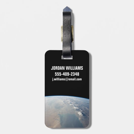 Tropisch blauw water van de Perzische Golf. 2 Bagagelabel (Achterkant verticaal)