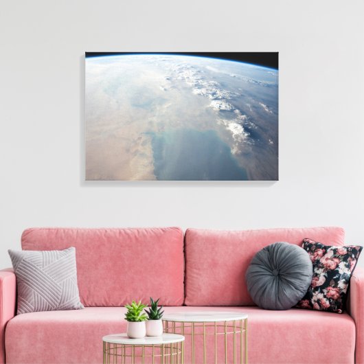 Tropisch blauw water van de Perzische Golf. 2 Canvas Afdruk (Insitu (Woonkamer))