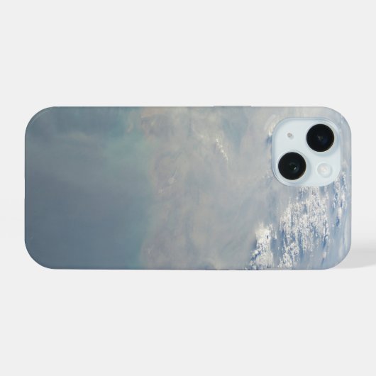 Tropisch blauw water van de Perzische Golf. 2 iPhone 15 Case (Achterkant horizontaal)