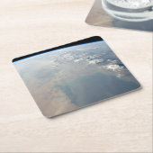 Tropisch blauw water van de Perzische Golf. 2 Kartonnen Onderzetters (Schuin)