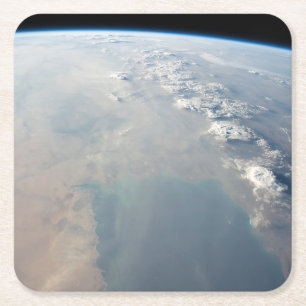 Tropisch blauw water van de Perzische Golf. 2 Kartonnen Onderzetters