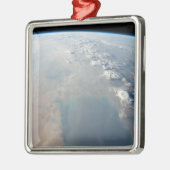 Tropisch blauw water van de Perzische Golf. 2 Metalen Ornament (Links)