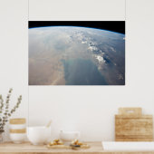 Tropisch blauw water van de Perzische Golf. 2 Poster (Keuken)