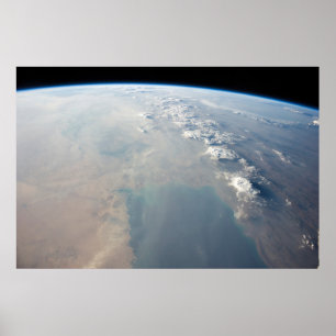 Tropisch blauw water van de Perzische Golf. 2 Poster