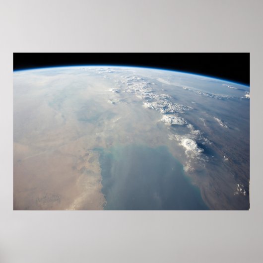 Tropisch blauw water van de Perzische Golf. 2 Poster (Voorkant)