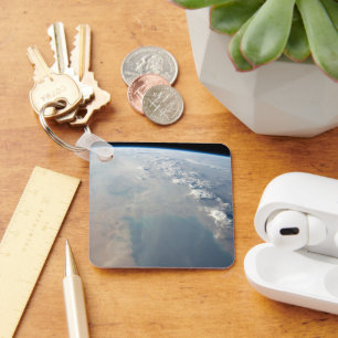 Tropisch blauw water van de Perzische Golf. 2 Sleutelhanger