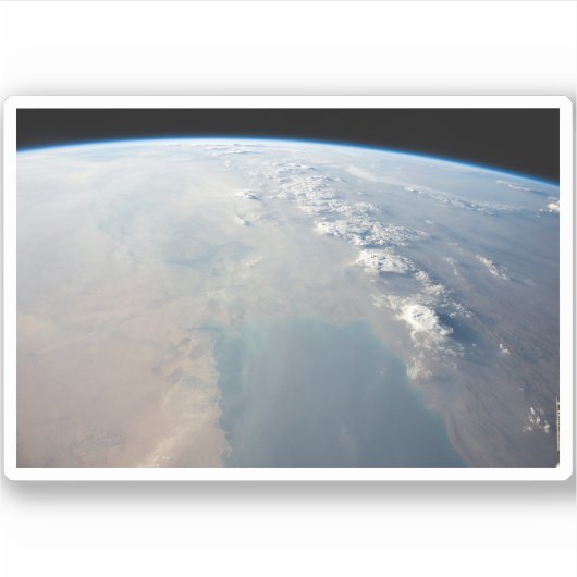 Tropisch blauw water van de Perzische Golf. 2 Sticker (Voorkant)