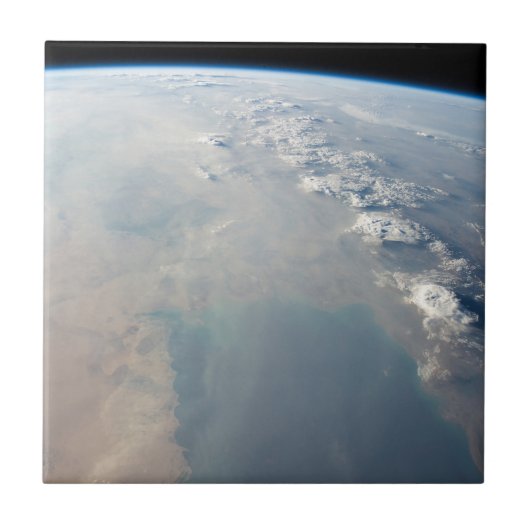 Tropisch blauw water van de Perzische Golf. 2 Tegeltje (Voorkant)