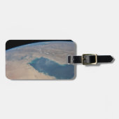 Tropisch blauw water van de Perzische Golf. Bagagelabel (Voorkant horizontaal)