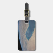 Tropisch blauw water van de Perzische Golf. Bagagelabel (Voorkant verticaal)