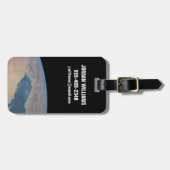 Tropisch blauw water van de Perzische Golf. Bagagelabel (Voorkant horizontaal)