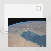 Tropisch blauw water van de Perzische Golf. Briefkaart (Voorkant / Achterkant)