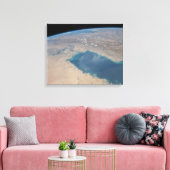 Tropisch blauw water van de Perzische Golf. Canvas Afdruk (Insitu (Woonkamer))