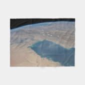 Tropisch blauw water van de Perzische Golf. Fleece Deken (Voorkant (Horizontaal))