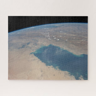 Tropisch blauw water van de Perzische Golf. Legpuzzel