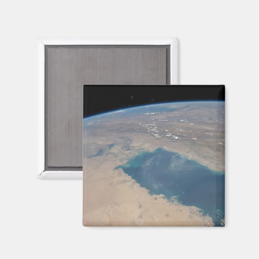 Tropisch blauw water van de Perzische Golf. Magneet (Voorkant / Achterkant)