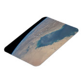 Tropisch blauw water van de Perzische Golf. Magneet (Linkerzijde)