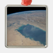 Tropisch blauw water van de Perzische Golf. Metalen Ornament (Voorkant)