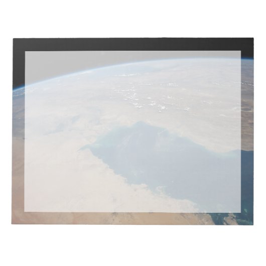 Tropisch blauw water van de Perzische Golf. Notitieblok (Voorkant)