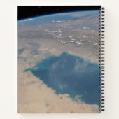 Tropisch blauw water van de Perzische Golf. Notitieboek (Achterkant)