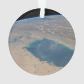 Tropisch blauw water van de Perzische Golf. Ornament (achterkant)