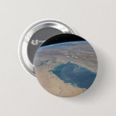 Tropisch blauw water van de Perzische Golf. Ronde Button 5,7 Cm (Voorkant /achterkant)