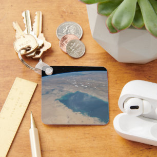 Tropisch blauw water van de Perzische Golf. Sleutelhanger