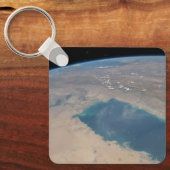 Tropisch blauw water van de Perzische Golf. Sleutelhanger (Voorkant)