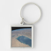 Tropisch blauw water van de Perzische Golf. Sleutelhanger (Voorkant)