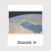 Tropisch blauw water van de Perzische Golf. Sticker (Vel)