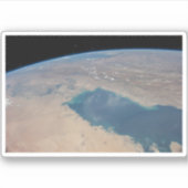 Tropisch blauw water van de Perzische Golf. Sticker (Voorkant)