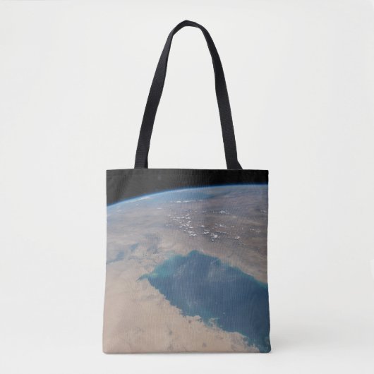 Tropisch blauw water van de Perzische Golf. Tote Bag (Voorkant)