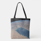 Tropisch blauw water van de Perzische Golf. Tote Bag (Achterkant)