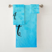 Tropisch blauw waterbad bad handdoek (Insitu)