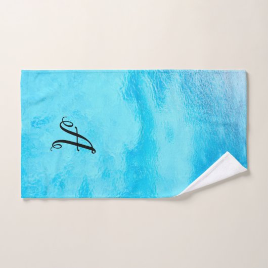Tropisch blauw waterbad bad handdoek (Handdoek)