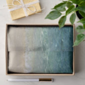 Tropisch blauw zeewater 1 tissuepapier (Geschenk)