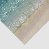 Tropisch blauw zeewater 2 Weefpapier Tissuepapier (Detail)