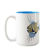 Tropisch Blauwe Gele Aquatische Vis