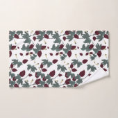 Tropisch blauwe hibiscus badhanddoekset bad handdoek (Handdoek)