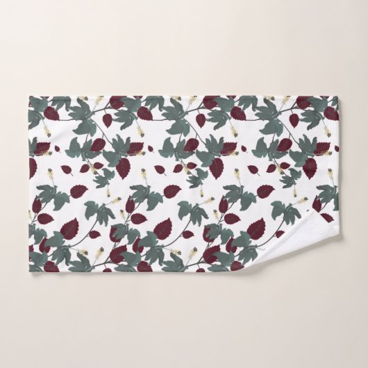 Tropisch blauwe hibiscus badhanddoekset bad handdoek (Handdoek)