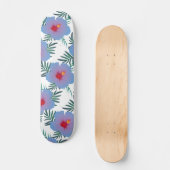 Tropisch blauwe hibiscus persoonlijk skateboard (Voorkant)