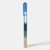 Tropisch Blauwe Oceaan Strand & Boot: Zomer Vibe Case-Mate iPhone Case (Achterkant / Links)