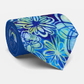 Tropisch-blauwe Stropdas (Opgerold)