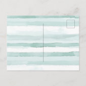 Tropisch blauwe witte bloemen   briefkaart (Achterkant)